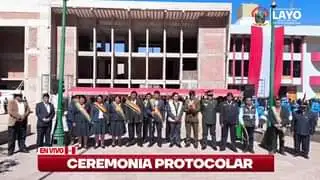 DESFILE CIVICO PATRIOTICO POR LOS 203 AÑOS DE INDEPENDENCIA DEL PERÚ EN NUESTRO DISTRITO DE LAYO.