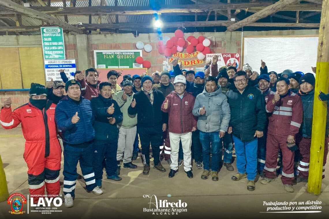 DIRECTOR EJECUTIVO DE COPESCO, en conjunto con  el gerente municipal de Layo, r