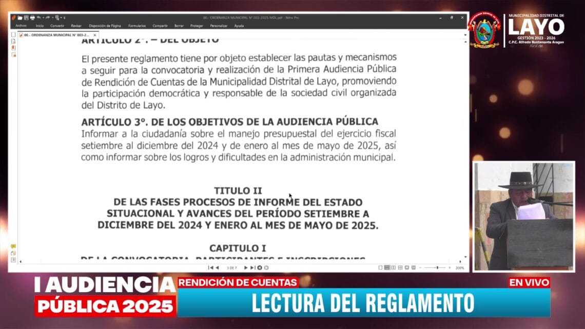 #EnVivo | 𝗜 𝗔𝗨𝗗𝗜𝗘𝗡𝗖𝗜𝗔 𝗣Ú𝗕𝗟𝗜𝗖𝗔 – 𝗥𝗘𝗡𝗗𝗜𝗖𝗜Ó𝗡 𝗗𝗘 𝗖𝗨𝗘𝗡𝗧𝗔𝗦 𝟮𝟬𝟮𝟱