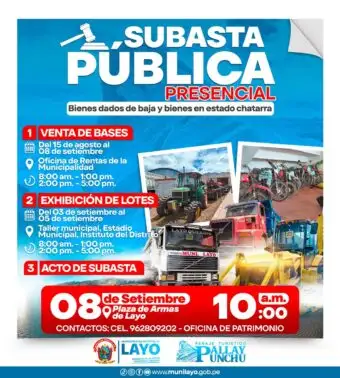 𝗣𝗥𝗜𝗠𝗘𝗥𝗔 𝗦𝗨𝗕𝗔𝗦𝗧𝗔 𝗣Ú𝗕𝗟𝗜𝗖𝗔 𝗗𝗘 𝗕𝗜𝗘𝗡𝗘𝗦 𝗠𝗨𝗘𝗕𝗟𝗘𝗦 𝗗𝗔𝗗𝗢𝗦 𝗗𝗘 𝗕𝗔𝗝𝗔 𝟮𝟬𝟮𝟱