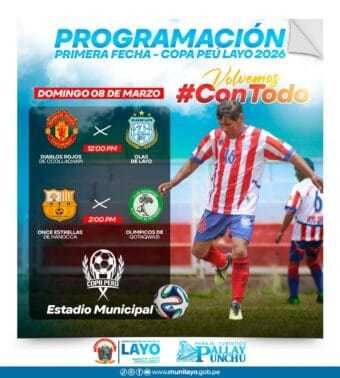 𝗘𝗦𝗧𝗘 𝗗𝗢𝗠𝗜𝗡𝗚𝗢 𝗔𝗥𝗥𝗔𝗡𝗖𝗔 𝗟𝗔 𝗖𝗢𝗣𝗔 𝗣𝗘𝗥Ú 𝟮𝟬𝟮𝟲 𝗘𝗡 𝗟𝗔𝗬𝗢
