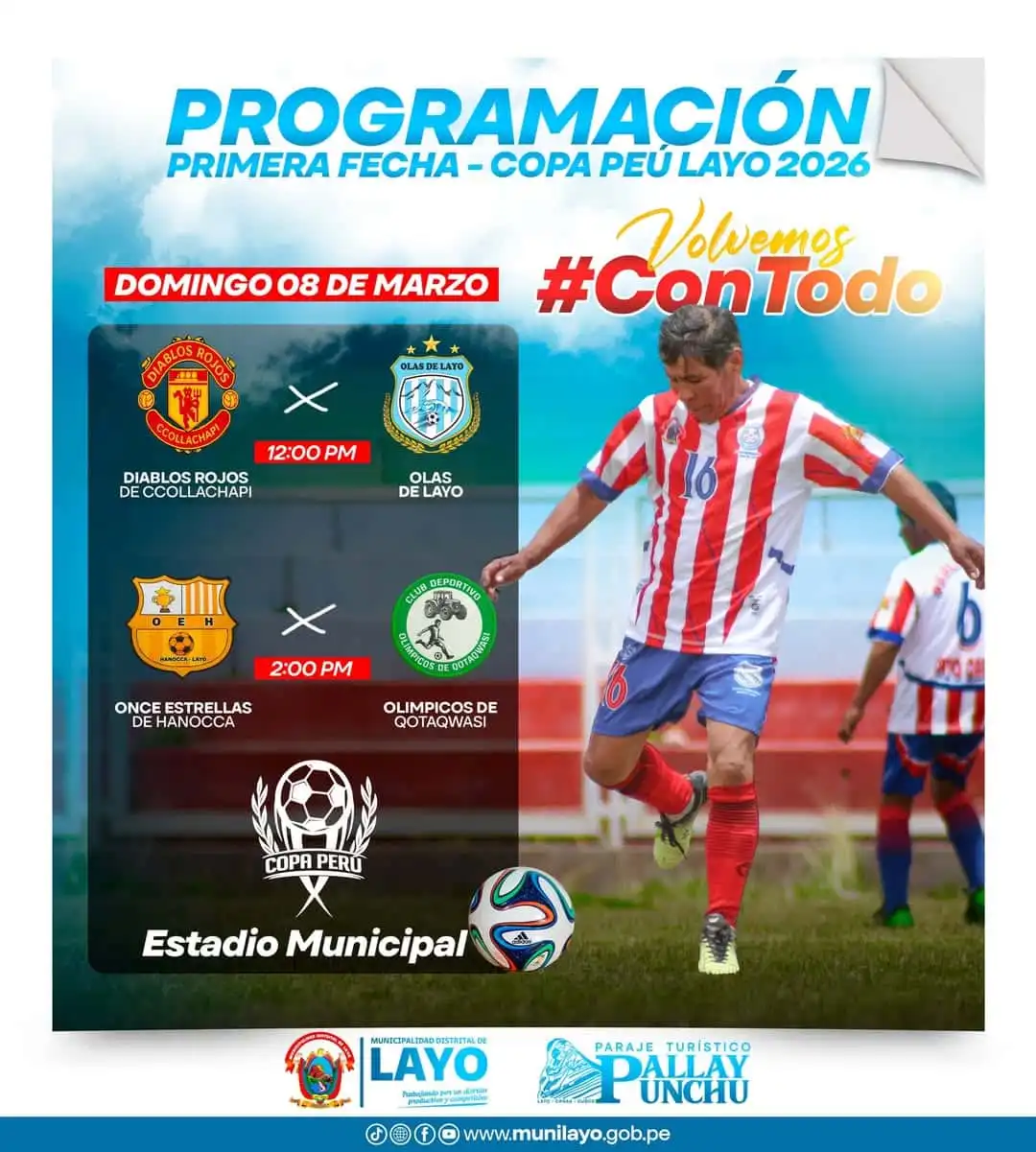 𝗘𝗦𝗧𝗘 𝗗𝗢𝗠𝗜𝗡𝗚𝗢 𝗔𝗥𝗥𝗔𝗡𝗖𝗔 𝗟𝗔 𝗖𝗢𝗣𝗔 𝗣𝗘𝗥Ú 𝟮𝟬𝟮𝟲 𝗘𝗡 𝗟𝗔𝗬𝗢