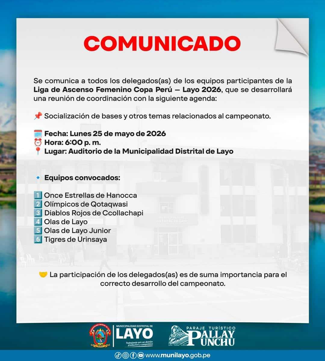 𝗖𝗢𝗠𝗨𝗡𝗜𝗖𝗔𝗗𝗢 𝗢𝗙𝗜𝗖𝗜𝗔𝗟