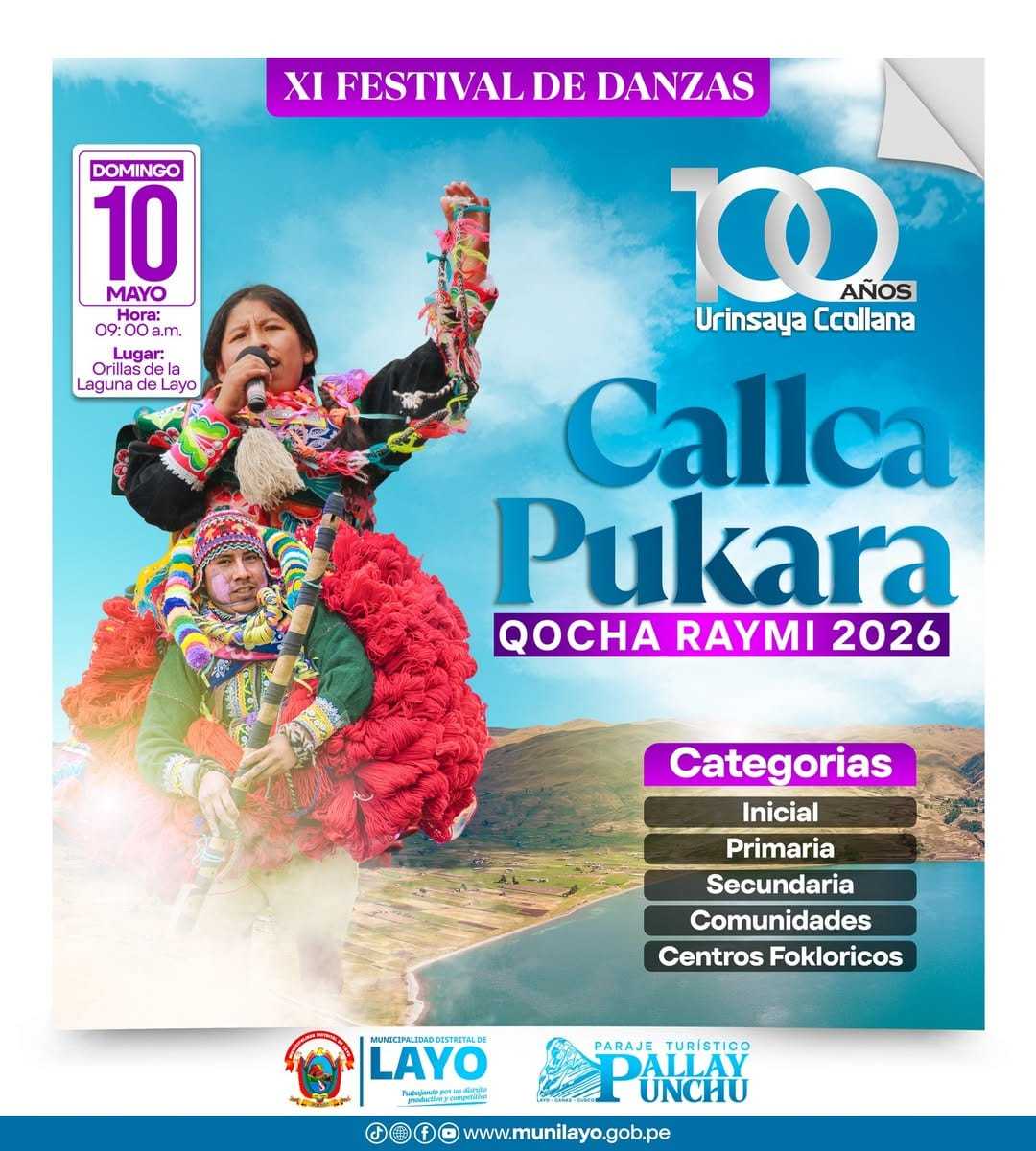 𝗫𝗜 𝗙𝗘𝗦𝗧𝗜𝗩𝗔𝗟 𝗖𝗨𝗟𝗧𝗨𝗥𝗔𝗟 𝗗𝗘 𝗗𝗔𝗡𝗭𝗔𝗦 𝗖𝗔𝗟𝗟𝗖𝗔 𝗣𝗨𝗖𝗔𝗥𝗔 - 𝗤𝗢𝗖𝗛𝗔 𝗥𝗔𝗬𝗠𝗜 𝟮𝟬𝟮𝟲