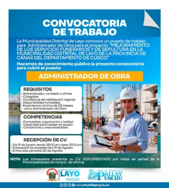 OPORTUNIDAD LABORAL