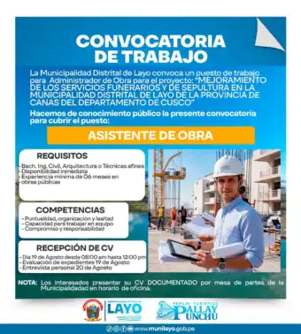 OPORTUNIDAD LABORAL
