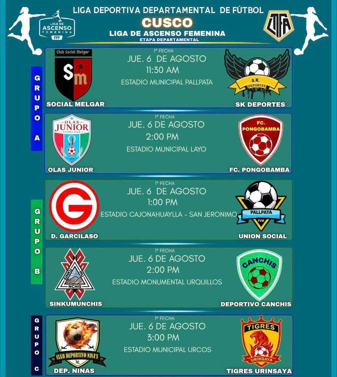 DOS EQUIPOS DE NUESTRO DISTRITO DE LAYO VAN POR SU PRIMER TRIUNFO