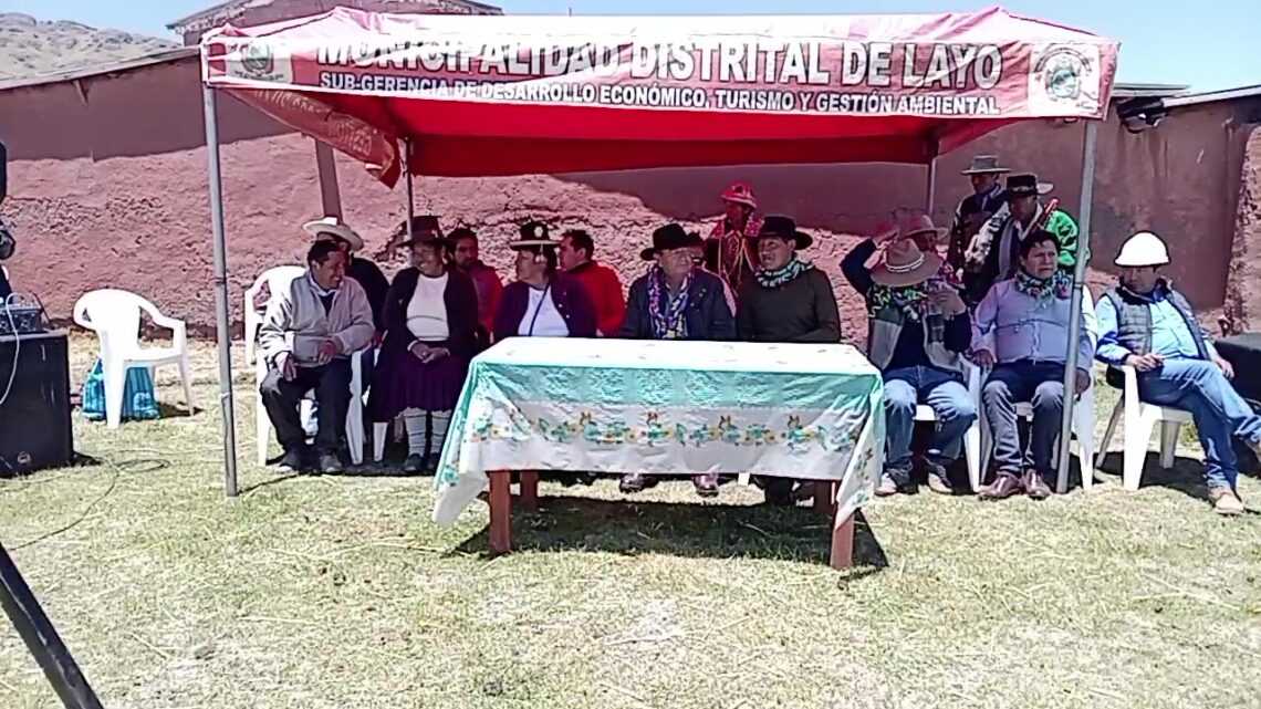 INICIO DE OBRA SISTEMA DE RIEGO COMUNIDAD PATILLANI DISTRITO DE LAYO CANAS