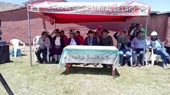 INICIO DE OBRA SISTEMA DE RIEGO COMUNIDAD PATILLANI DISTRITO DE LAYO CANAS